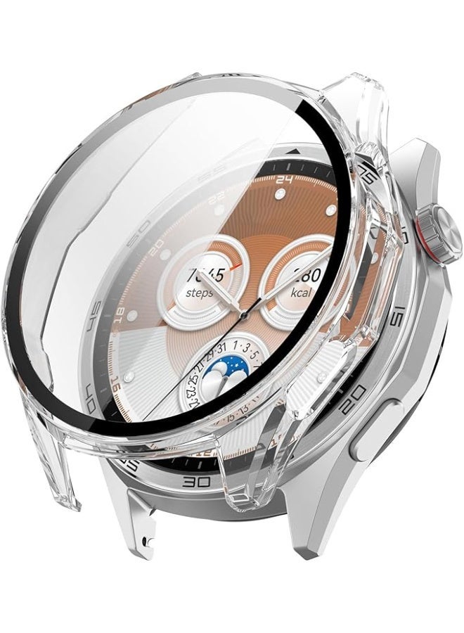 غطاء حماية لساعة هواوي GT6 مقاس 46 مم، غطاء حماية فائق النحافة من البولي كربونات الصلب + ملحقات لساعة هواوي GT6 مقاس 46 مم (فضي) - Image 1